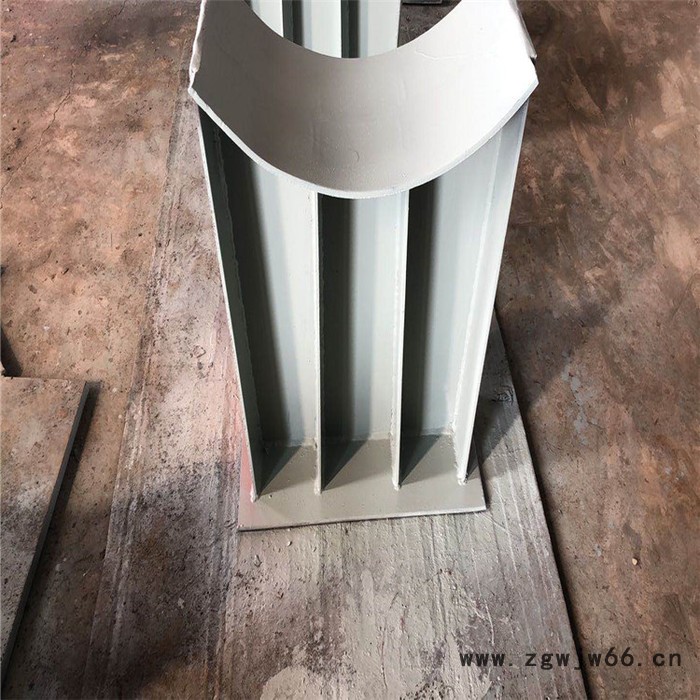 给水平衡管道导向支座DN500 标准双螺栓管夹 无保冷管导向管托图4