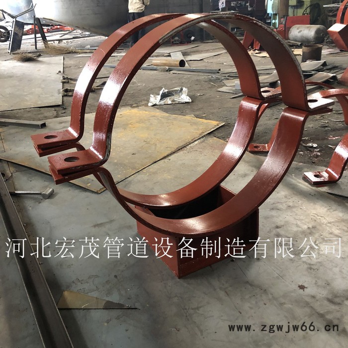 宏茂卡箍型滑动管托 管道滑动支座 管夹滑动支座 单项滑动管托图3