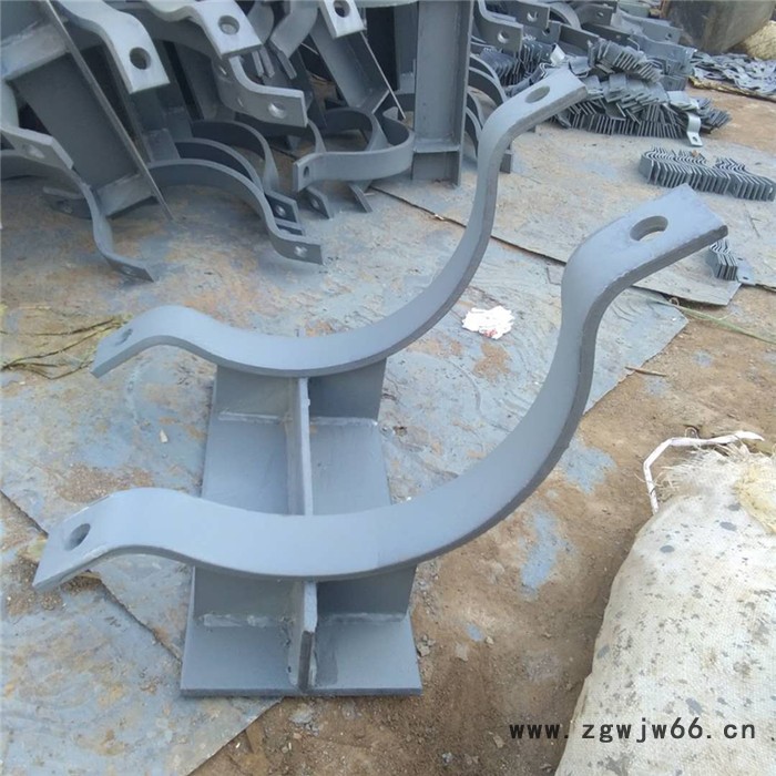 齐鑫J1-1 T型管托 管夹型T型管托 加筋焊接型T型管托 管道管托 HG/T21629标准图2