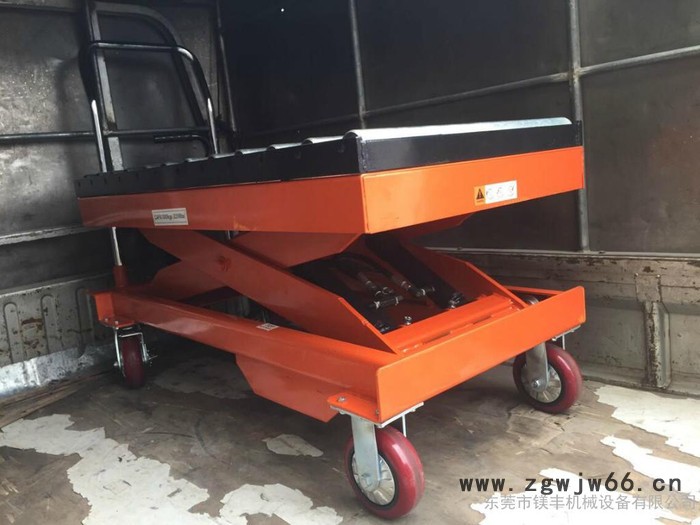 辊筒式模具搬运车，2吨手动滚筒液压升降车，长安模具平台车图2