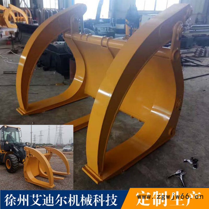 徐工180铲车配夹子 夹木叉夹钢管夹子图3