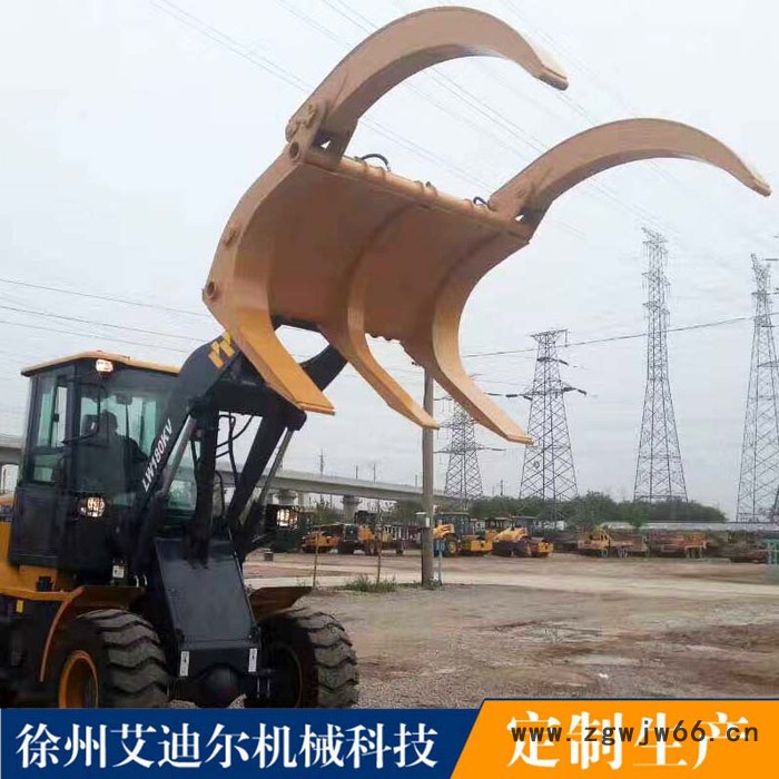 徐工180铲车配夹子 夹木叉夹钢管夹子图2