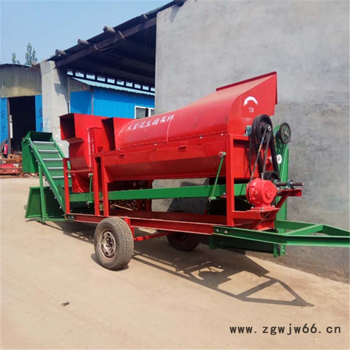 新款柴油机带动手扶采果机 滚筒摘果机 揪果子干净不落果图6