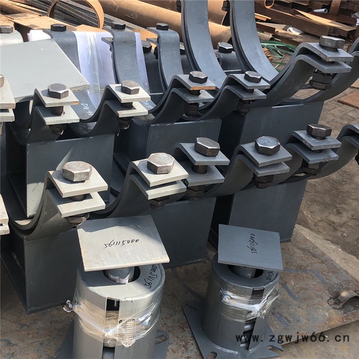 河北厂家供应Z8H-600焊接双向滑动支座(钢管) 管夹滑动托座图3