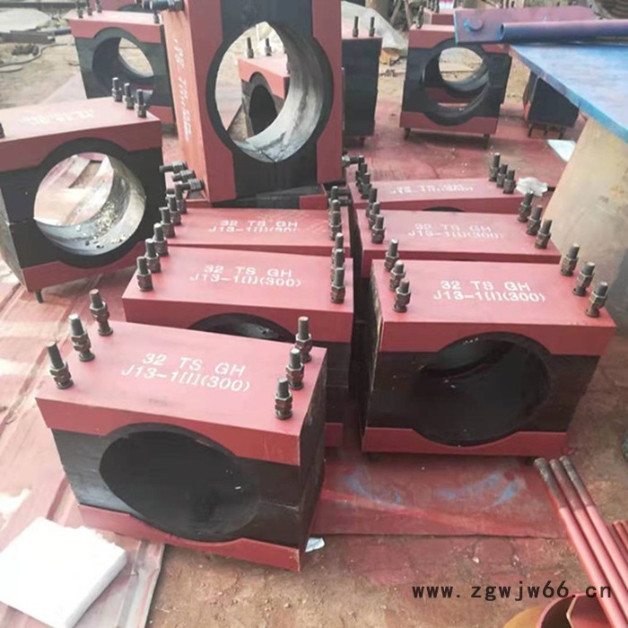 厂家生产保冷管托  蛭石隔热管托  Q235扁钢管夹图5