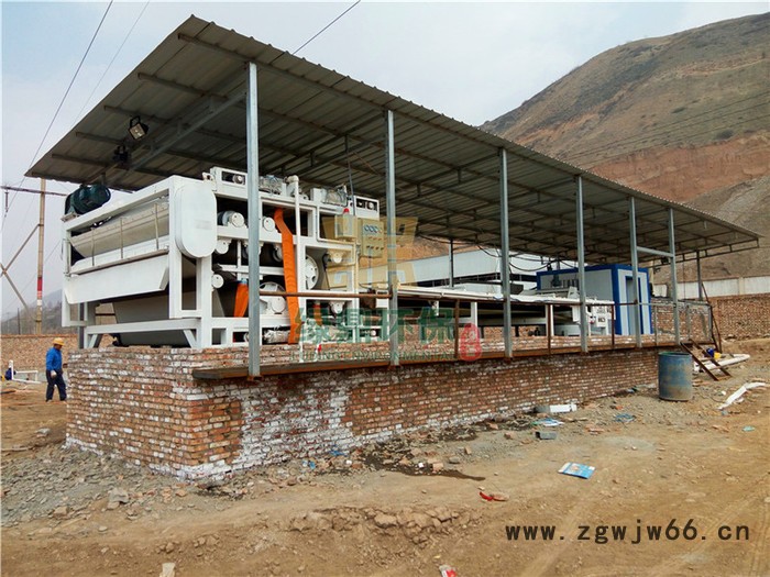 污泥压榨机 滚筒式带式压滤机 ** 泥浆分离机图2