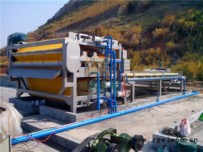 污泥压榨机 滚筒式带式压滤机 ** 泥浆分离机图4