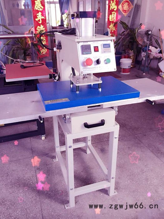 正科 气动双工位烫钻机 气动烫画机 粘合机 滚筒机图2