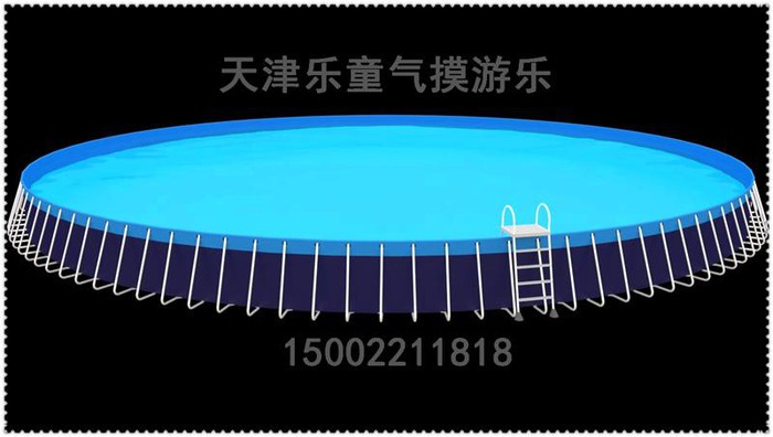 充气水池大型 户外手摇船充气游泳池冲气水上玩具水池滚筒组合图4