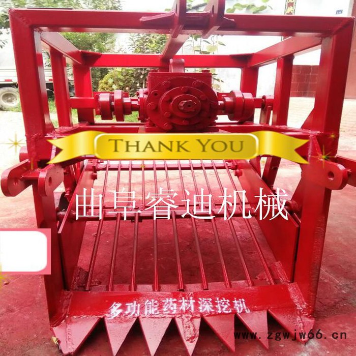 睿迪牌震动式药材起药机参数 芮城县滚筒式药材收获机图4