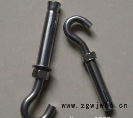 直销304不锈钢膨胀钩 吊环 挂钩 井盖网窨井网螺丝M6M8M10图2