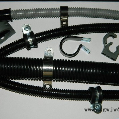 供应福莱通FLT-U型软管固定卡扣，32mm线缆定型卡子，包胶管卡，金属管夹，量大优惠