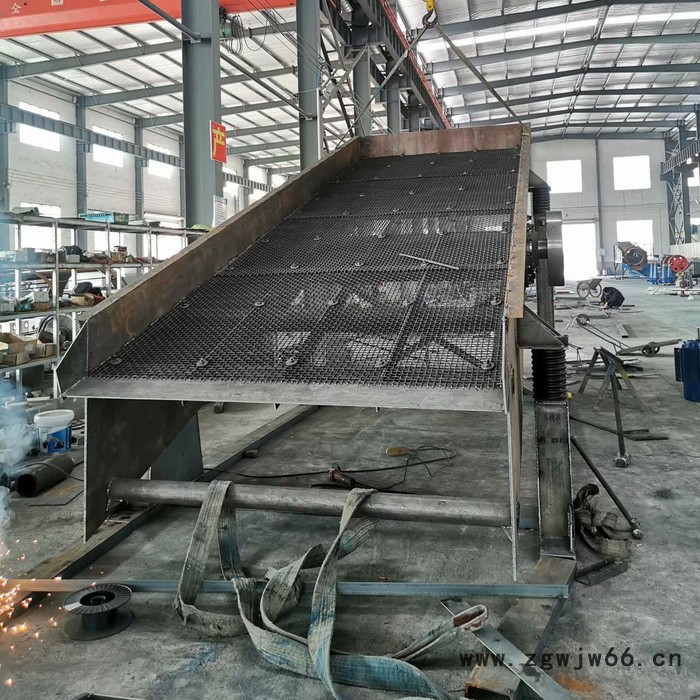 振动筛 震动筛沙机无轴移动式直线滚筒砂石分离设备 圆振动筛图6