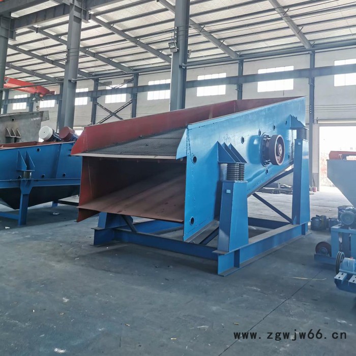 振动筛 震动筛沙机无轴移动式直线滚筒砂石分离设备 圆振动筛图2