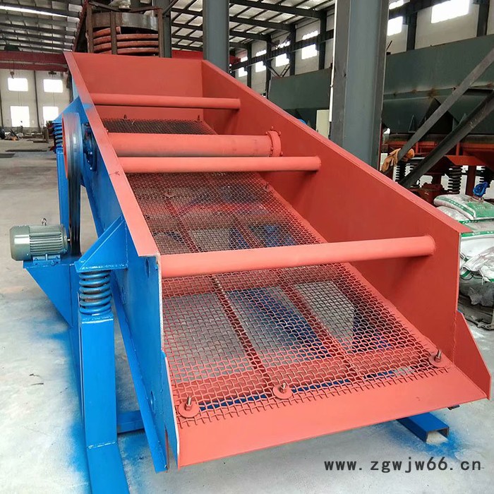 振动筛 震动筛沙机无轴移动式直线滚筒砂石分离设备 圆振动筛图8