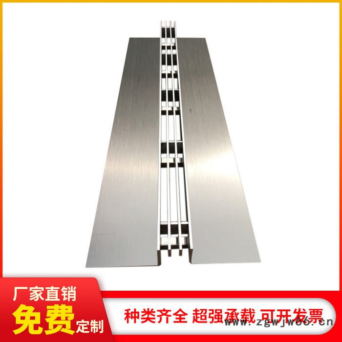 晶熠 定制304不锈钢隐形窨井盖线性雨水篦子线性缝隙式排水沟格栅盖板图3