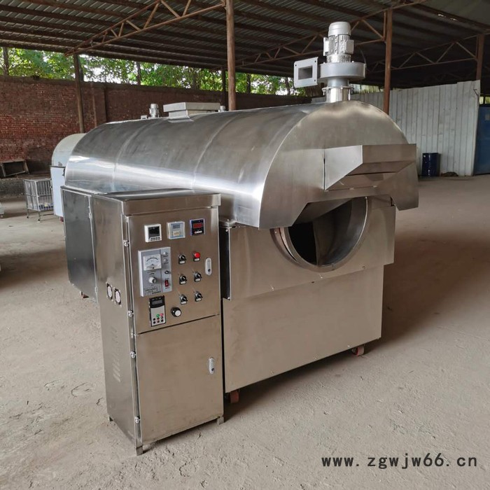 富德9-15不锈钢电磁滚筒炒货机大型五谷杂粮电炒货机水洗芝麻电磁炒货机花生瓜子板栗自动电炒锅图6