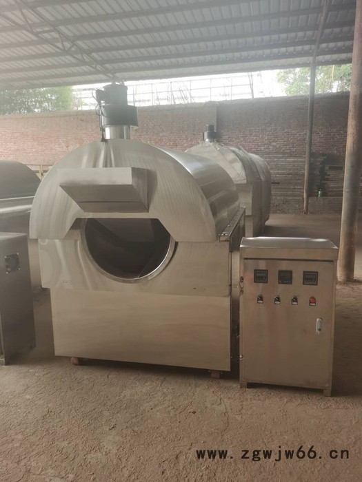 富德9-15不锈钢电磁滚筒炒货机大型五谷杂粮电炒货机水洗芝麻电磁炒货机花生瓜子板栗自动电炒锅图3