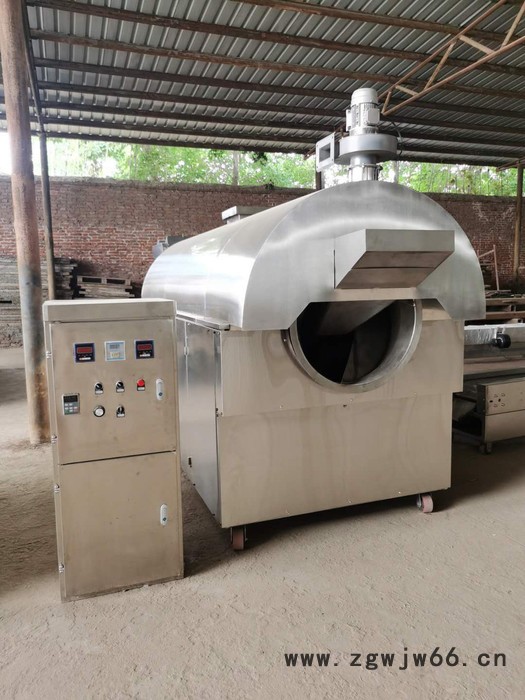 富德9-15不锈钢电磁滚筒炒货机大型五谷杂粮电炒货机水洗芝麻电磁炒货机花生瓜子板栗自动电炒锅图4