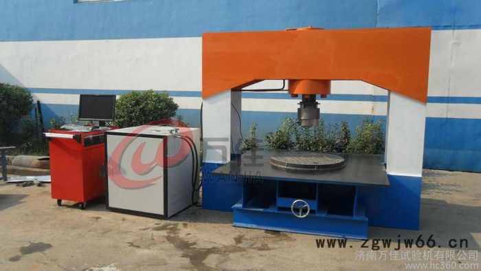 济南万佳钢纤维混凝土井盖压力试验机