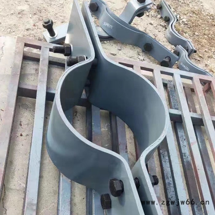 ** 瑞鑫恒通  保温滑动支座 管卡管夹，电厂用杂件，固定支座 管箍 抱箍 半圆卡DN50图2