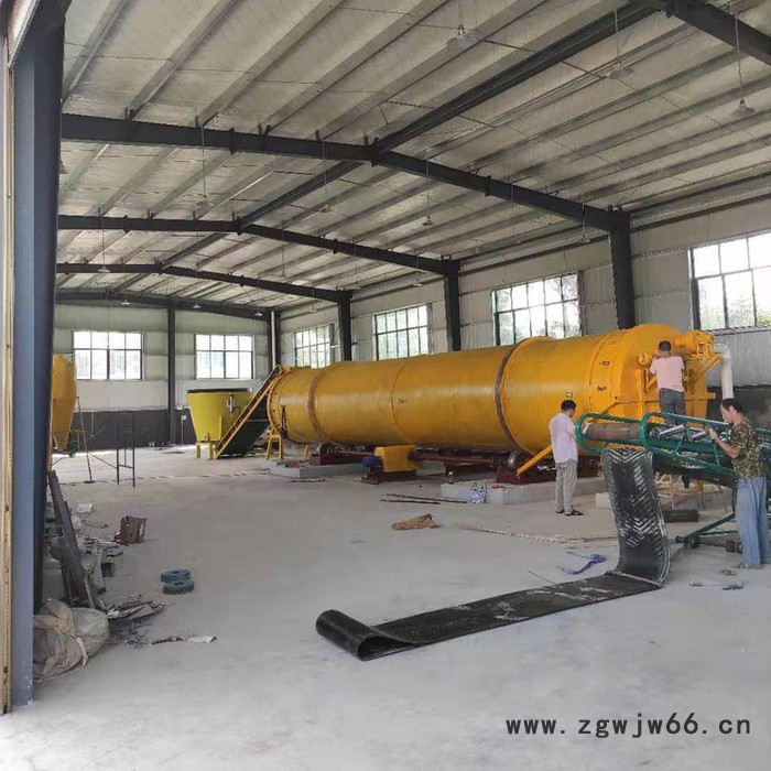 鸡粪发酵设备 大型卧式滚筒式 有机肥发酵机图4