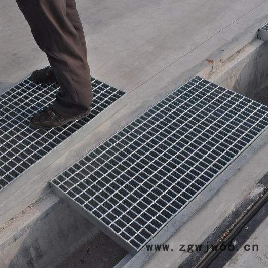 定制 镀锌钢格栅板网格板排水沟盖板洗车房地格栅踏步板雨水篦子井盖板图3