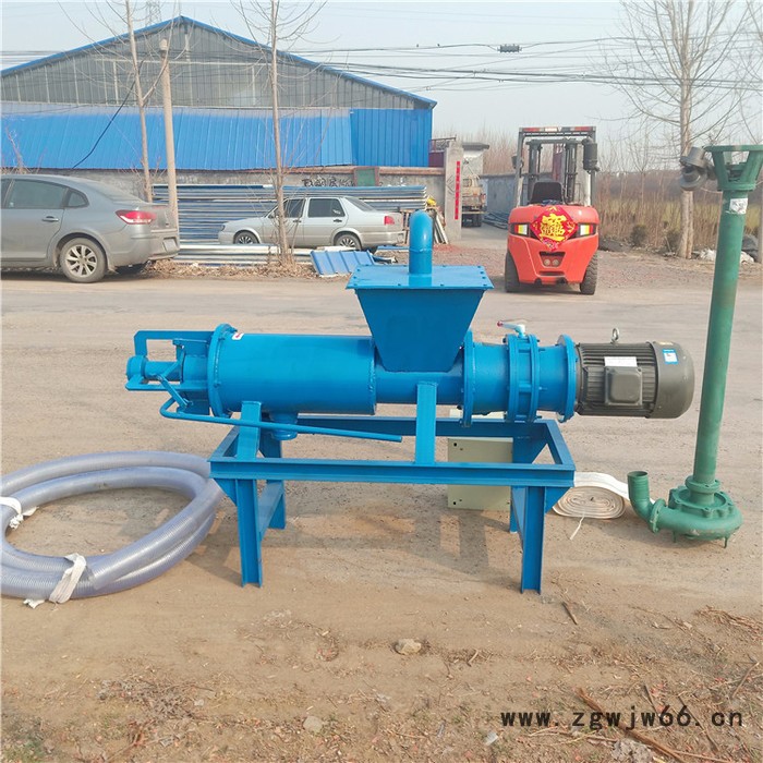 斜筛式粪便干湿分离机可调节电动震动滚筒式粪便固液分离机厂家图3