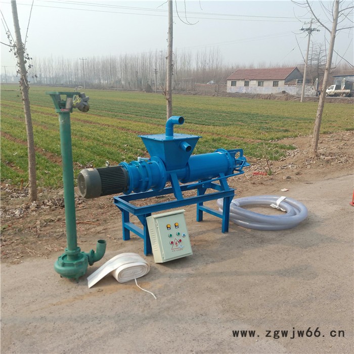 斜筛式粪便干湿分离机可调节电动震动滚筒式粪便固液分离机厂家图2
