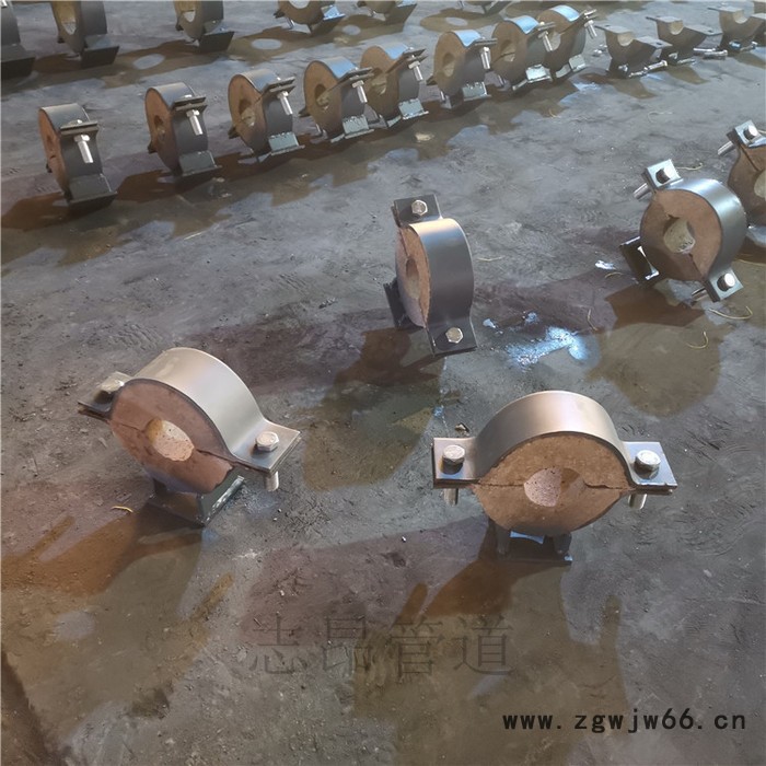 辽宁 单管夹蛭石隔热管托 隔热型管托 志昂管道图6