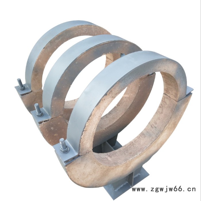 齐鑫DN500 蛭石隔热管夹支座  蒸汽管道隔热滑动管托图5
