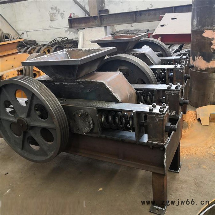 富德冶金对辊式破碎机石子液压对辊破碎机滚筒废旧轮胎破碎机鹅卵石制砂机建筑垃圾粉碎机图2