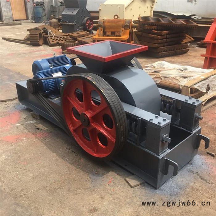 富德冶金对辊式破碎机石子液压对辊破碎机滚筒废旧轮胎破碎机鹅卵石制砂机建筑垃圾粉碎机图4