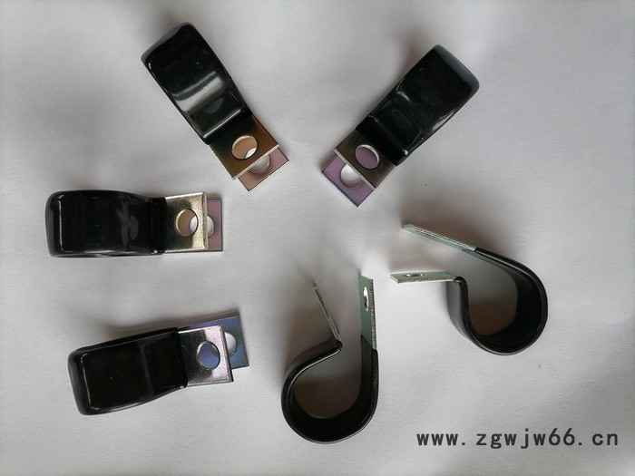 福莱通R型浸塑管夹35mm R型不锈钢涂塑束线卡子现货图4