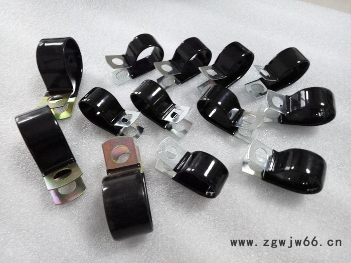 福莱通R型浸塑管夹35mm R型不锈钢涂塑束线卡子现货图2