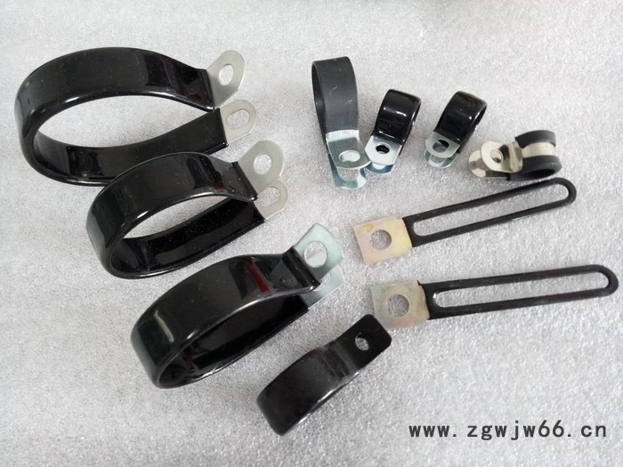 福莱通R型浸塑管夹35mm R型不锈钢涂塑束线卡子现货图3