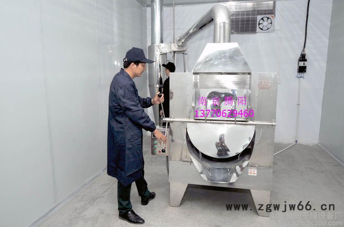 滚筒式恒温炒药机 卧式滚筒式不锈钢电加热炒坚果机图2