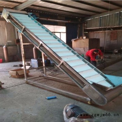 漳州包胶滚筒双升降输送机 兴运工地专用输送机