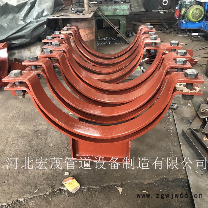 宏茂镀锌导向管托  Z4型管夹导向支座 焊接导向管托可按图纸制作图2