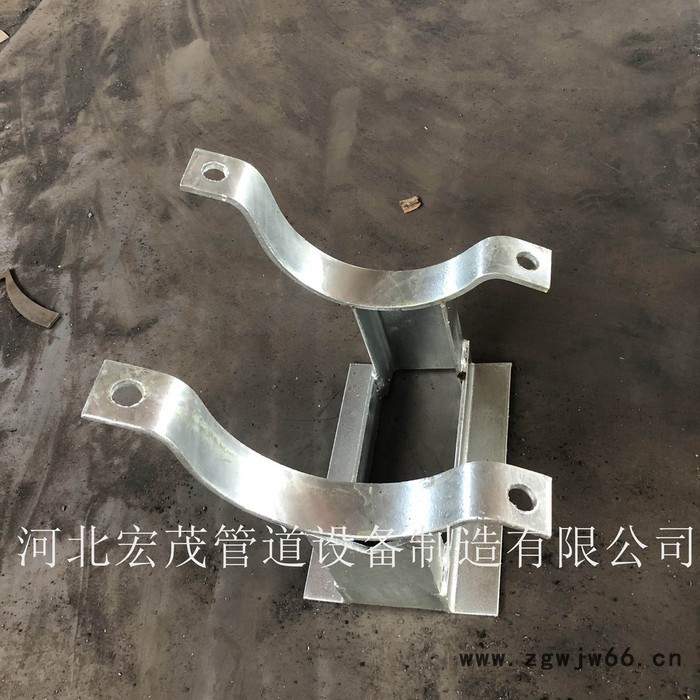 宏茂镀锌导向管托  Z4型管夹导向支座 焊接导向管托可按图纸制作图5