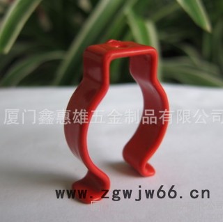 鑫惠雄TP03 吸顶灯环形灯管夹 不锈钢浸塑片弹簧 支架 T8卡扣 厂家定做图2