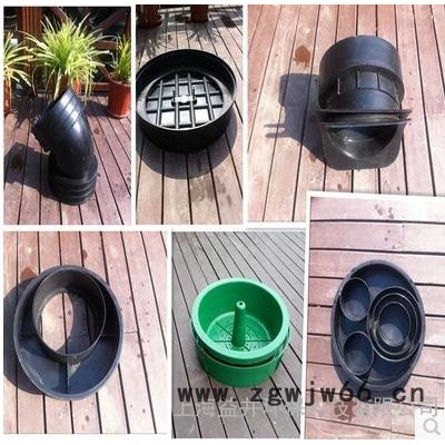 塑料检查井配件 马鞍接头 异径接头 汇合接头 热收宿套 井筒 45度弯头 井筒胶圈  复合井盖**