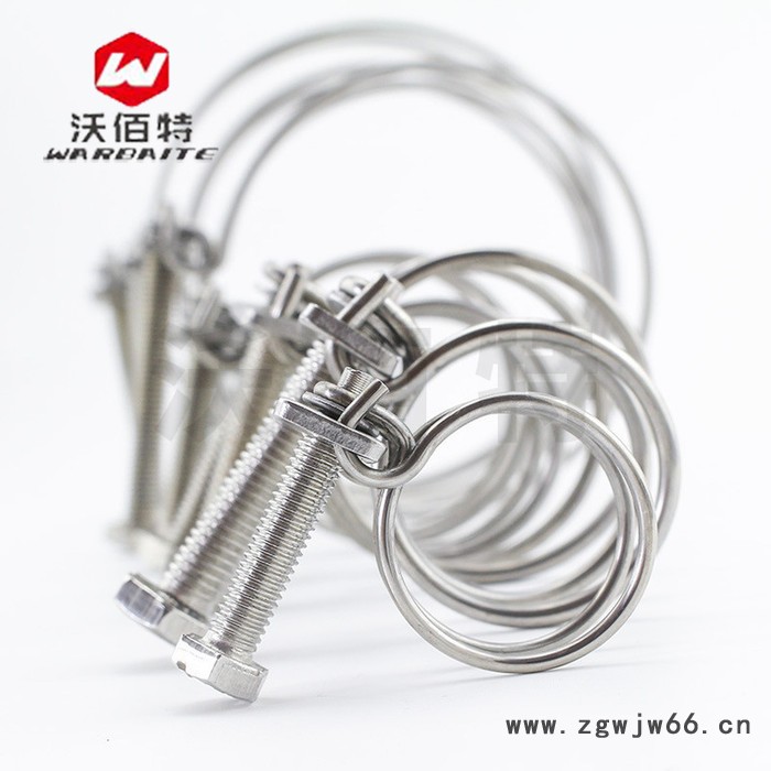沃佰特 不锈钢 钢丝箍双钢丝卡箍管夹喉箍管卡卡子水管煤气管夹图2