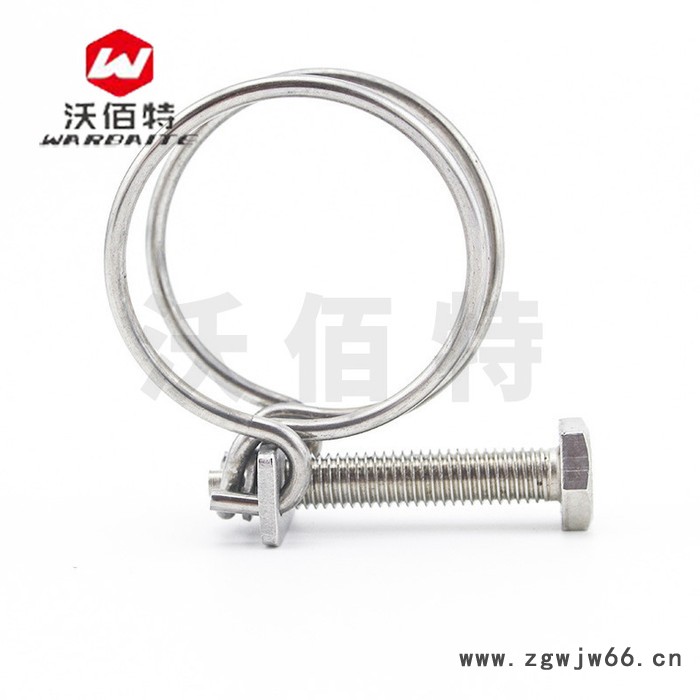 沃佰特 不锈钢 钢丝箍双钢丝卡箍管夹喉箍管卡卡子水管煤气管夹图3