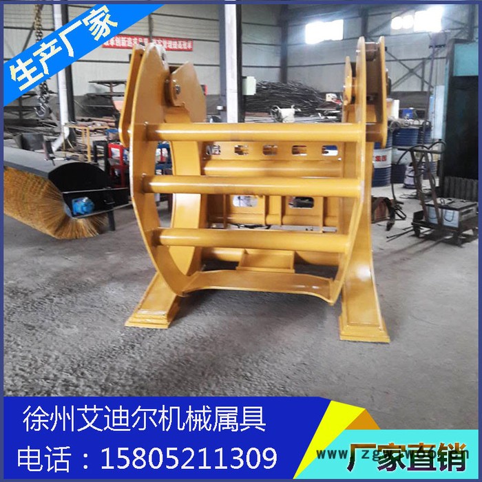 **液压夹木叉 夹木钳 抓木钳** 徐工 柳工 厦工 临工50型 **夹木器 夹钢管夹子改装厂家 铲车改夹子电话图3