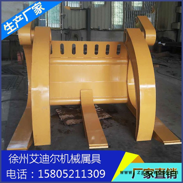 **液压夹木叉 夹木钳 抓木钳** 徐工 柳工 厦工 临工50型 **夹木器 夹钢管夹子改装厂家 铲车改夹子电话图8