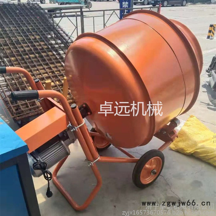 建筑工地电动搅拌机 滚筒砂石浆混合搅拌机图7