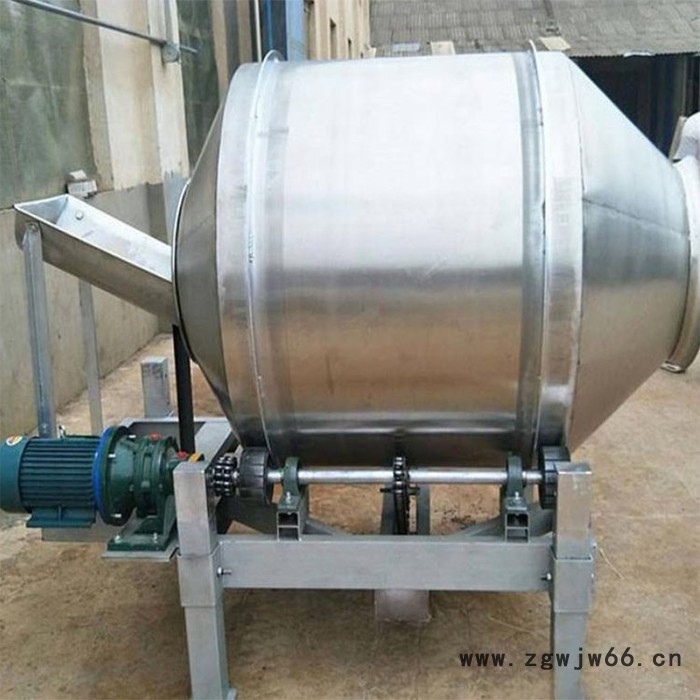 富德GT-350M干粉粉末混合机不锈钢滚筒搅拌机家用不锈钢豆制品咸菜混合搅拌机金属粉末搅拌机