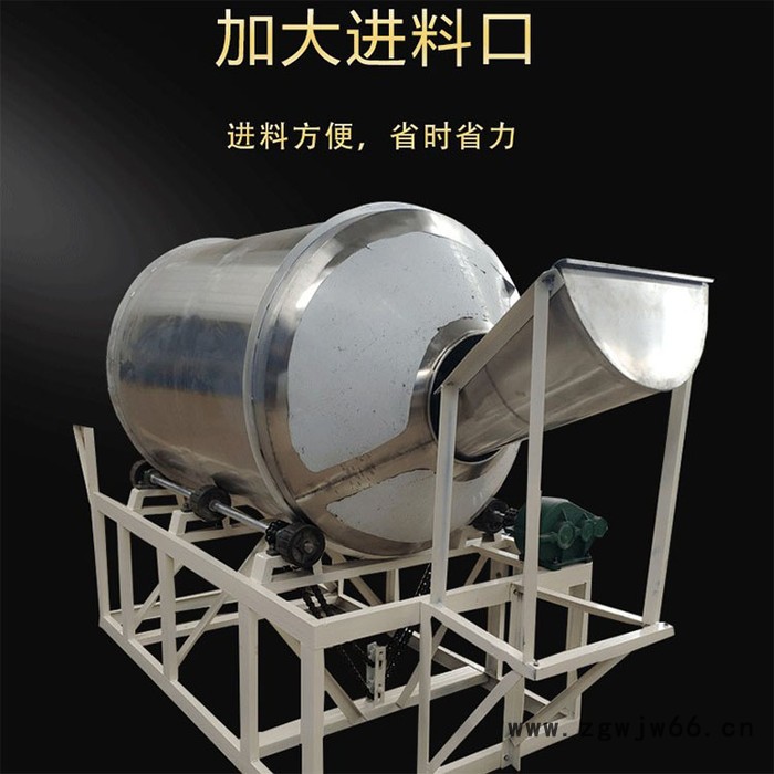 富德GT-350M干粉粉末混合机不锈钢滚筒搅拌机家用不锈钢豆制品咸菜混合搅拌机金属粉末搅拌机图3