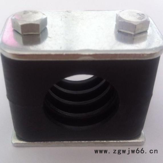 盐城斯可鑫管夹 制造轻型双螺栓 塑料管夹 G13 扁钢管夹  U型螺栓管夹图2